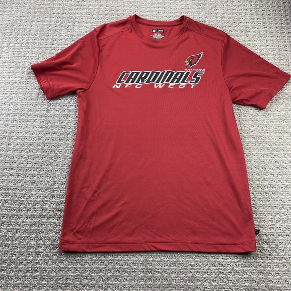 Arizona Cardinals Shirt Men Large L Red Running Activewear NFL Football Sports - Picture 1 of 8